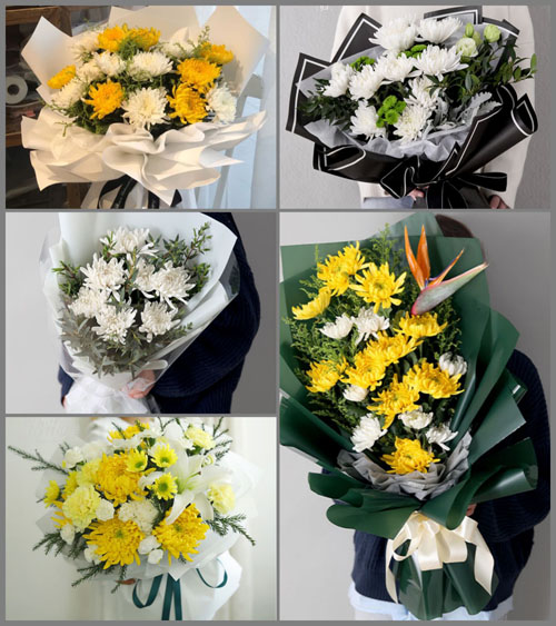 浙江省绍兴上虞区陈溪乡白坂村白事花束代送